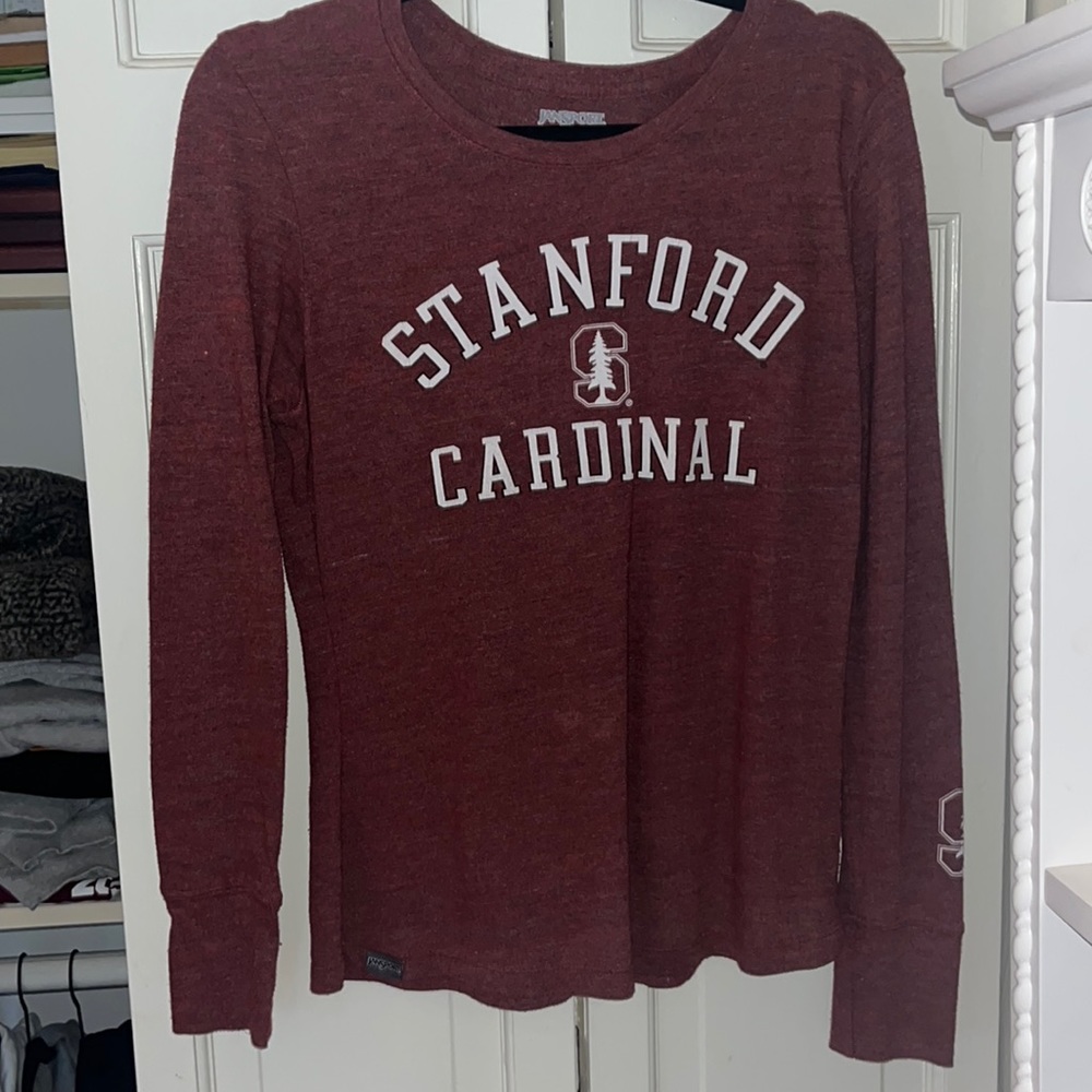 maroon/burgundy Stanford Cardinals long sleeve. Size medium. Unworn. cozy.
